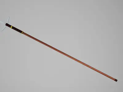 Japanese Yari Spear 1 Low-poly 3D model