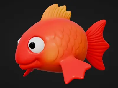 Cute Fish Sculpt - Free Project Files Free 3D model