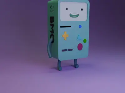 BMO Cute Retro Game Console Robot  3D model