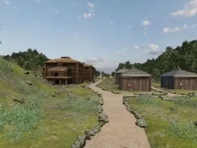 Mountain Village 3D model by kshitiz1542
