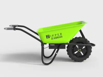 ELECTRIC WHEELBAROOW Low-poly 3D model