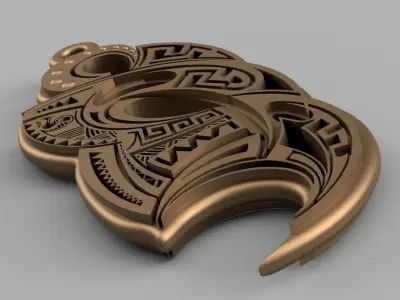 HM TATTOO Keychain 001 3D Printing Model 3D print model