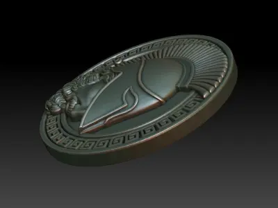 Greek warrior 3D print model