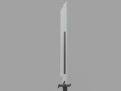 Sword Low-poly 3D model 72