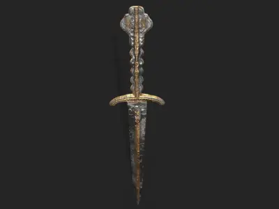  ANCIENT EGYPTIAN BATTLE SWORD 3D MODEL Low-poly 3D model