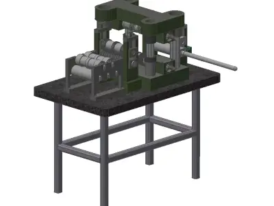 maquina perforadora de tubos  3D model