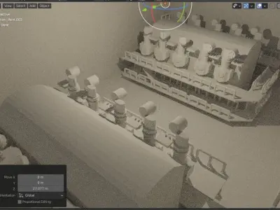 submarine 3D model V2