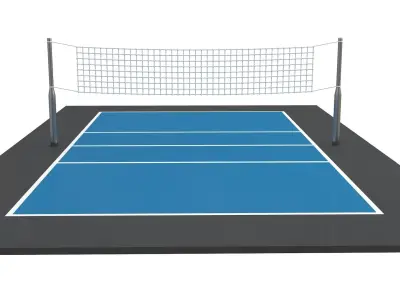 Volleyball Court 02 3D model