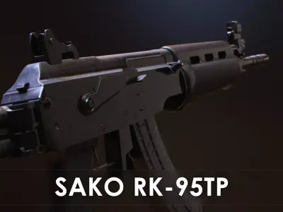 Assault Rifle - Sako RK 95 TP Low-poly 3D model