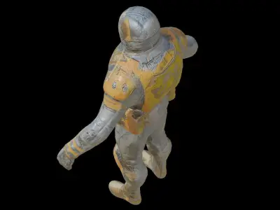 Sci fi Character Robot Low-poly 3D model