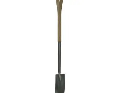 Garden Shovel Low-poly 3D model