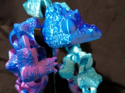 Lizard Dragon - articulated - flexi fidget toy - print in place 3D print model