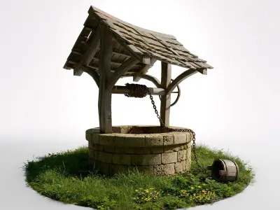 water well 3D model get