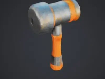 Stylized Hammer 3D Model 3D model