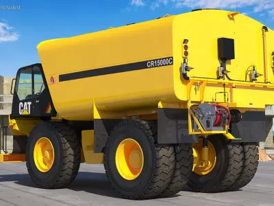 CAT 775 Water Truck 3D model