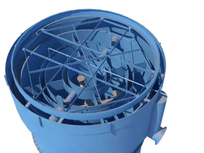 celda columna 3D model