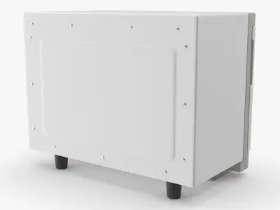 Hot Towel Warmer Cabinet White 3D model