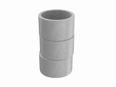 Concrete Rings 3D model purchase