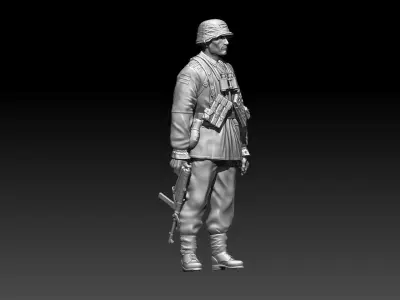 German soldier 3D print model