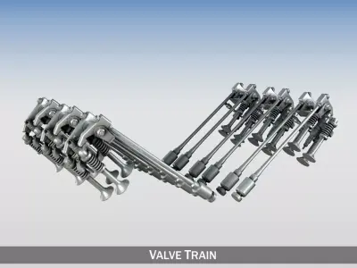 Valve Train Free 3D model