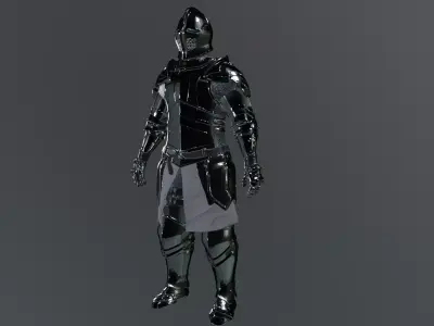 knight Low-poly 3D model purchase
