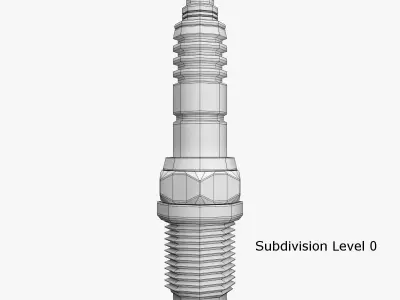 Spark Plug 3D model V3
