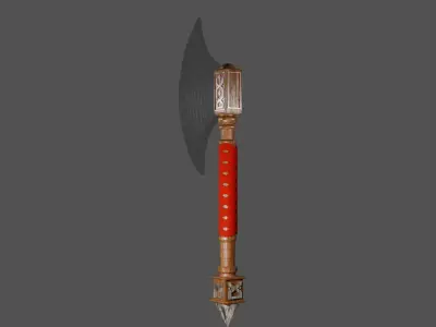 viking axe 3D model 12