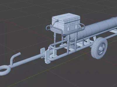 RAF Nitrogen Trolley Single Bottle 3D print model