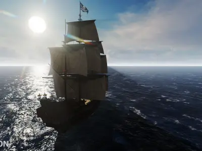 BlackPearl Ship 3D Model 3D print model