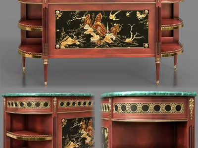 Taillardat 4 chest of drawers set 3D model