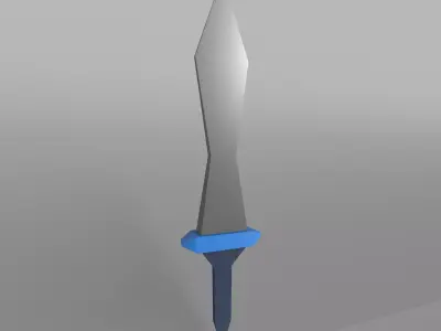 Lowpoly Sword 010 Low-poly 3D model
