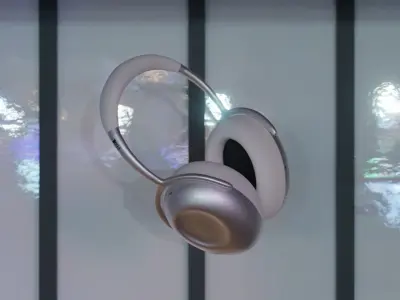 KEF Mu7 Noise Cancelling Wireless Headphones 3D model