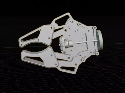 Robotic Gripper rigged 3D model