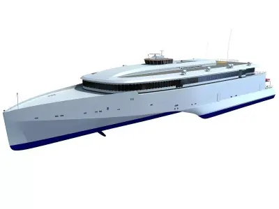 Austal Super Fast Yacht 3D model