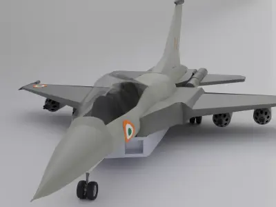 Indian Fighter Jet  Free low-poly 3D model