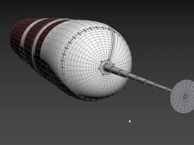 Trident D5 Submarine Ballistic Missile 3D model