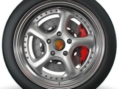 Porsche Turbo P wheel 3D model