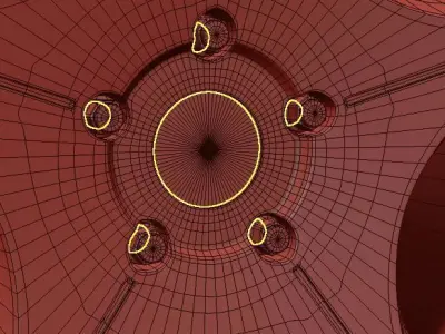 Blaque Diamond bd77 wheel  3D model