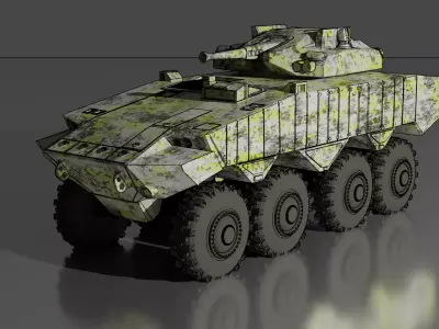 IDF Eitan equipped with 30mm gun 3D print model
