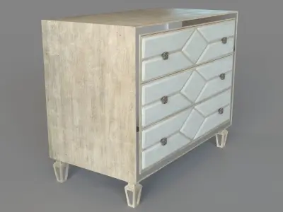 Bedroom Sanctuary Queen of Diamonds Bachelorette Chest 3D model