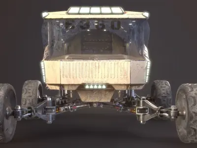 E360 heavy duty truck Low-poly 3D model