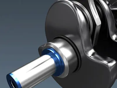 Engine Crankshaft 3D model