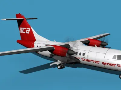 ATR-42-320 Air Charter America 3D model