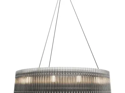Pendant lamp transparent glass antique nickel 91GH-80568 3D model