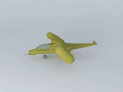 SU23AEC fighter jet 3D model