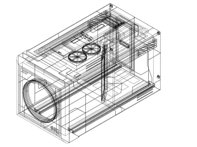 Sci-fi Capsule house 002 3D model
