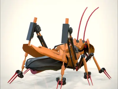 Robotic Grasshopper 3D model