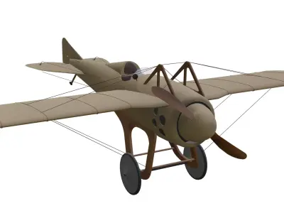 Deperdussin Monocoque Low-poly 3D model