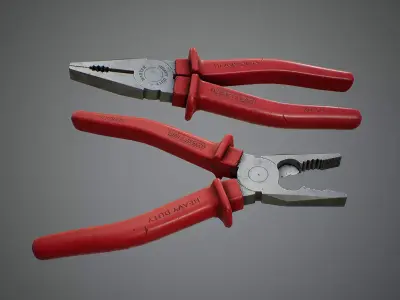 Combination Pliers Low-poly 3D model