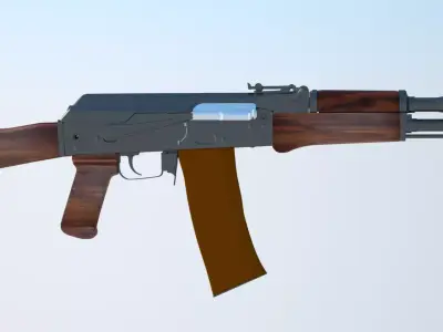 kalashnikov AK47Russian rifle 3D model